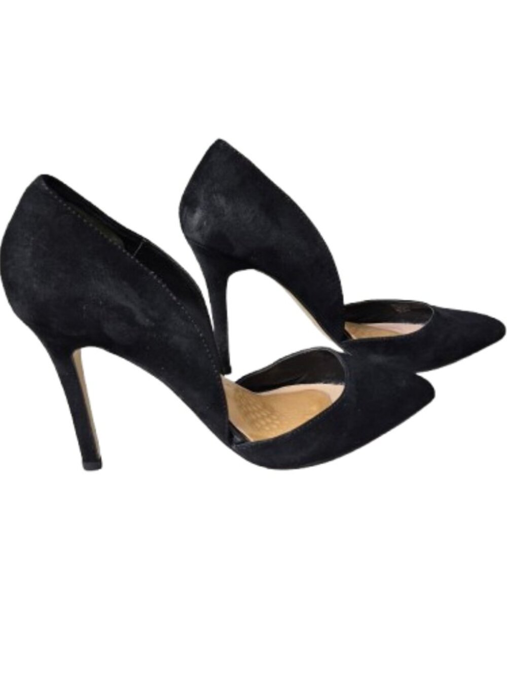 40 Carvela by Kurt Geiger Black Suede D'Orsay Pumps High Heels Stilettos